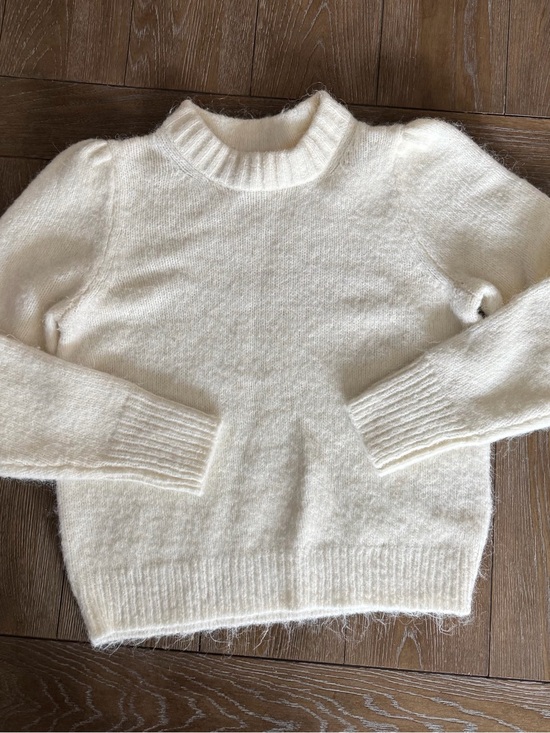 J. Crew Sweaters - J. Crew Cream Fuzzy Crewneck Sweater
